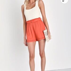 Women's coral Shorts